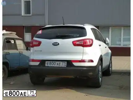 Фото автомобиля KIA MAGENTIS / OPTIMA, 2019 — госномер Е800АЕ71. Цвет: СЕРЫЙ