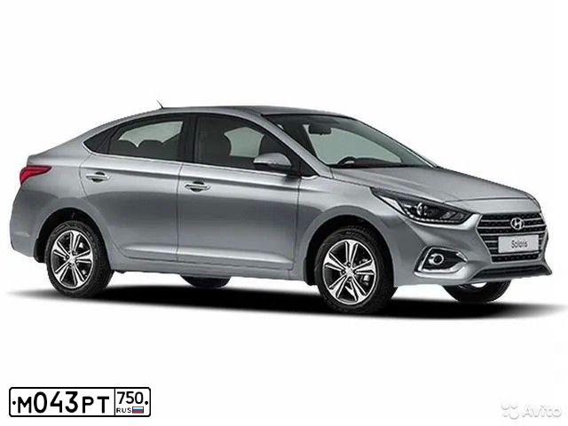 Фото автомобиля HYUNDAI SOLARIS, 2017 — госномер С272УХ33. Цвет: Серый