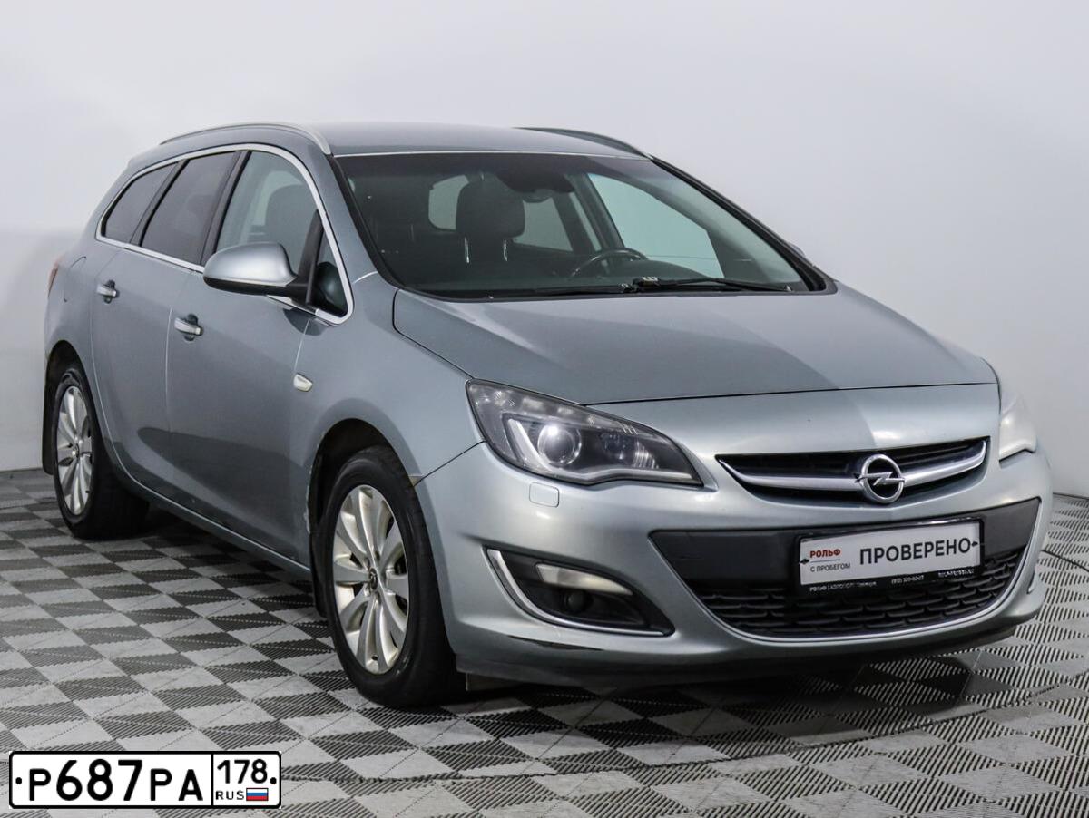 Фото автомобиля OPEL ASTRA, 2013 — госномер С861ТА39. Цвет: СЕРЫЙ