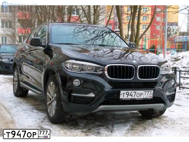 Фото автомобиля BMW X6, 2015 — госномер Р345ОР32. Цвет: ЧЕРНЫЙ