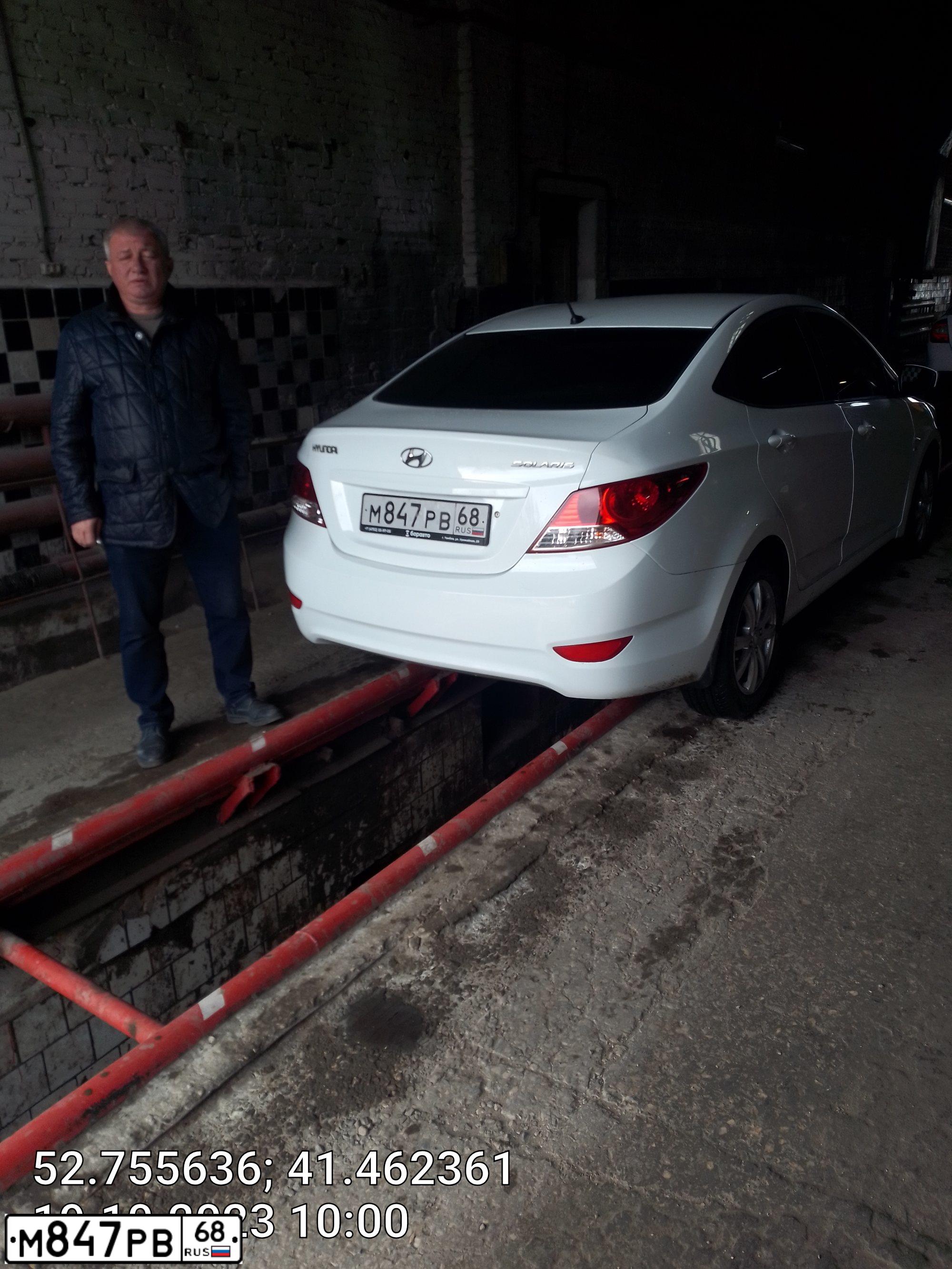 Фото автомобиля HYUNDAI SOLARIS, 2011 — госномер Р500МА68. Цвет: Белый