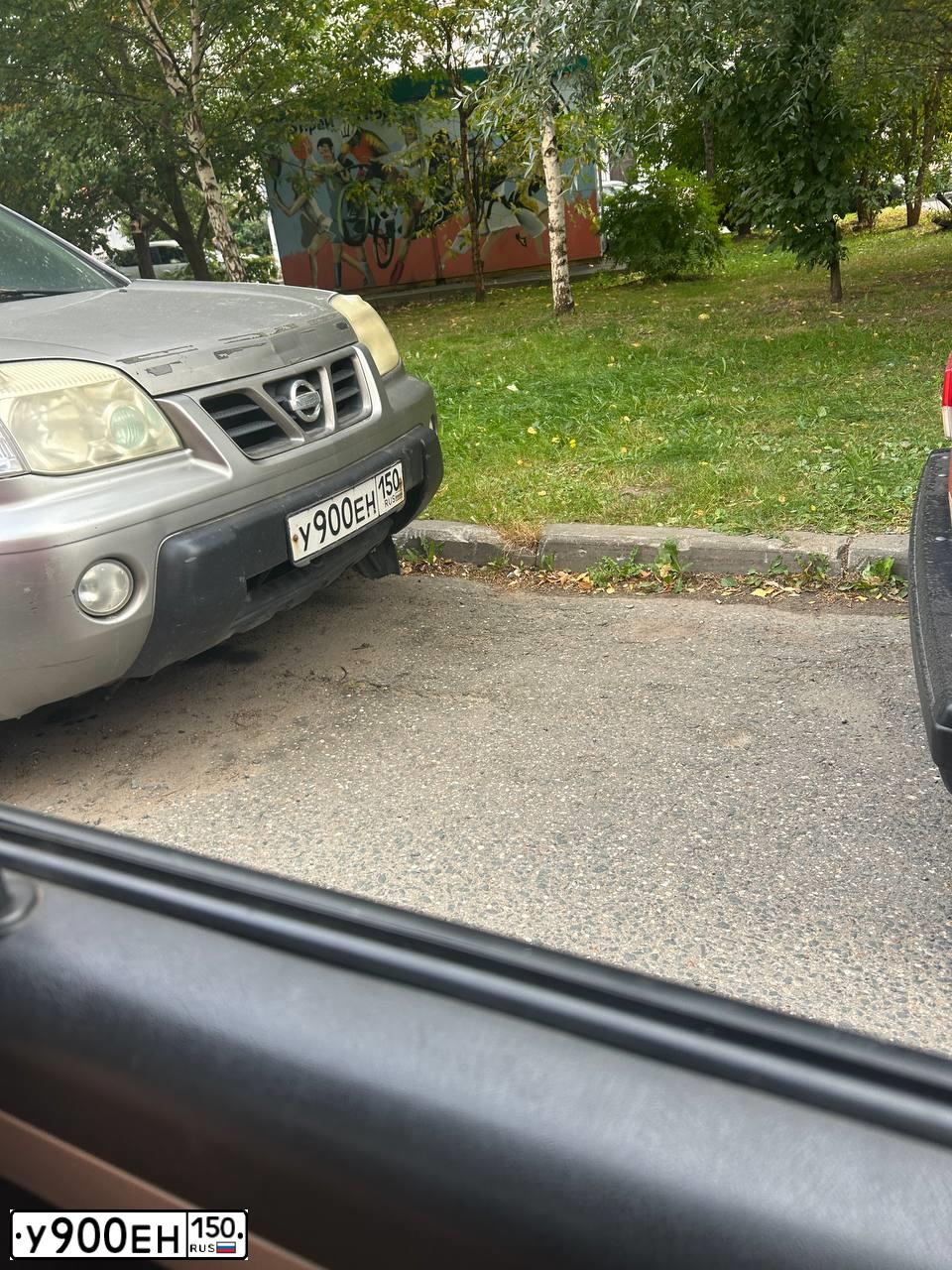 Фото автомобиля NISSAN X-TRAIL, 2003 — госномер У900ЕН150. Цвет: СЕРЫЙ