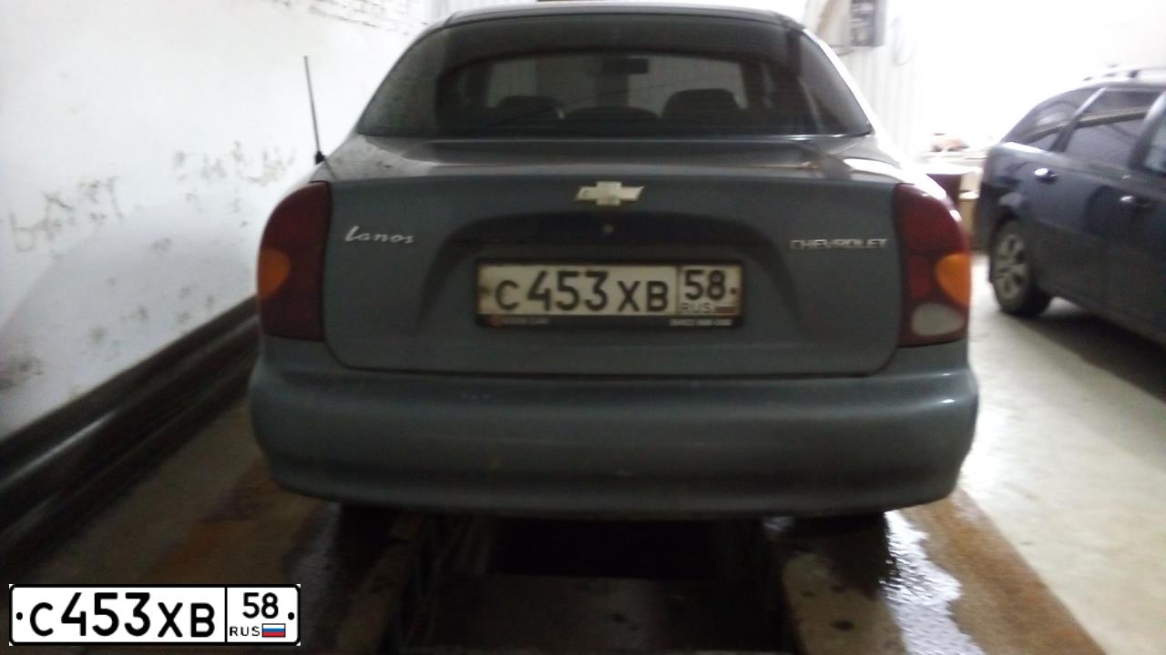 Фото автомобиля ШЕВРОЛЕ LANOS, 2006 — госномер У074ВВ58. Цвет: СЕРЫЙ