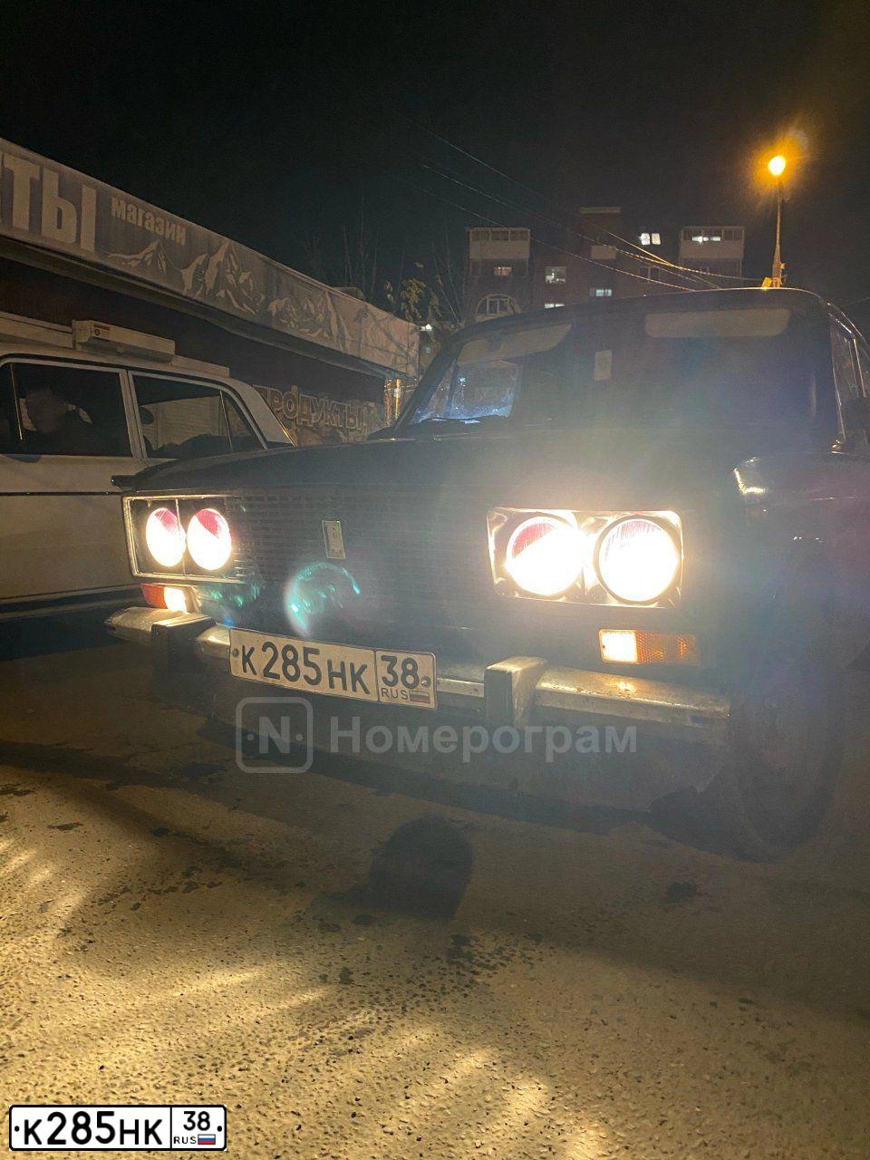 Фото автомобиля LADA 2106, 2004 — госномер К285НК38. Цвет: синий