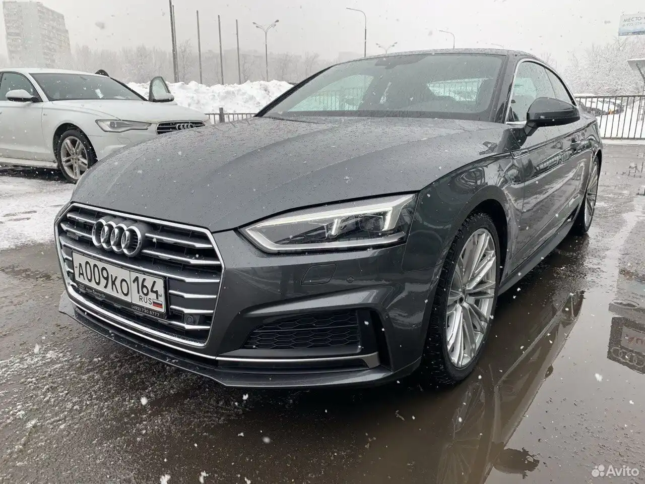 Фото автомобиля AUDI A5, 2016 — госномер С227КА164. Цвет: СЕРЫЙ