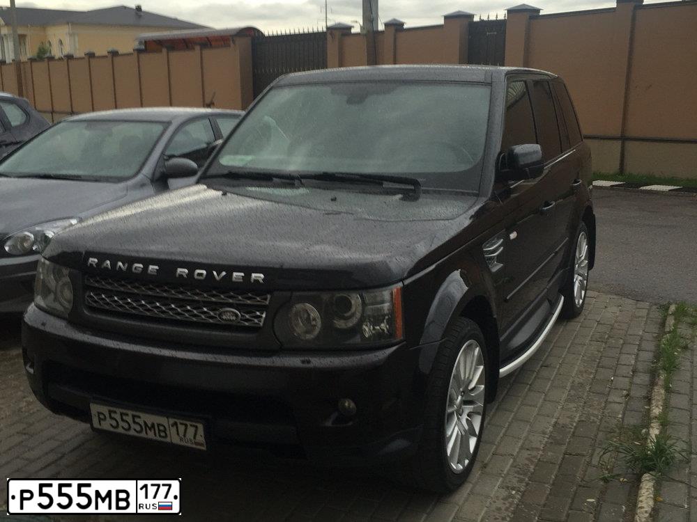 Фото автомобиля LANDROVER RANGE ROVER SPORT, 2008 — госномер Н589УК69. Цвет: Темно-синий