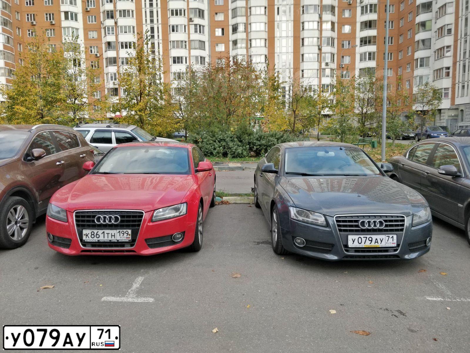 Фото автомобиля AUDI A5, 2009 — госномер У079АУ71. Цвет: ТЕМНО-СЕРЫЙ