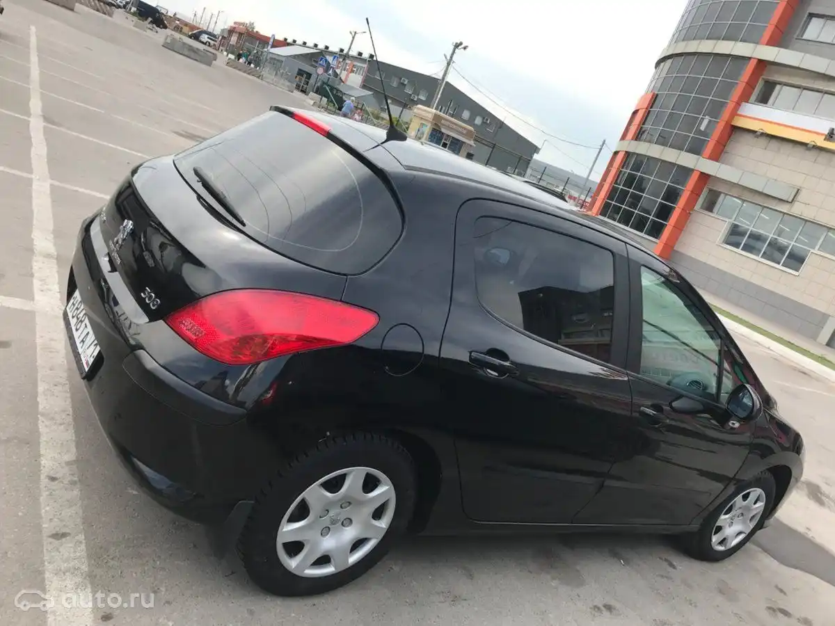 Фото автомобиля PEUGEOT 308, 2009 — госномер Н848ТА71. Цвет: ЧЕРНЫЙ