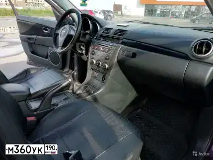 Фото автомобиля MAZDA 3, 2006 — госномер М360УК190. Цвет: ВИШНЕВЫЙ ТЕМНЫЙ