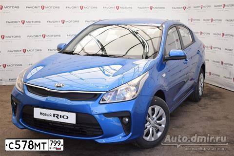 Фото автомобиля KIA RIO, 2019 — госномер Н655АЕ797. Цвет: синий