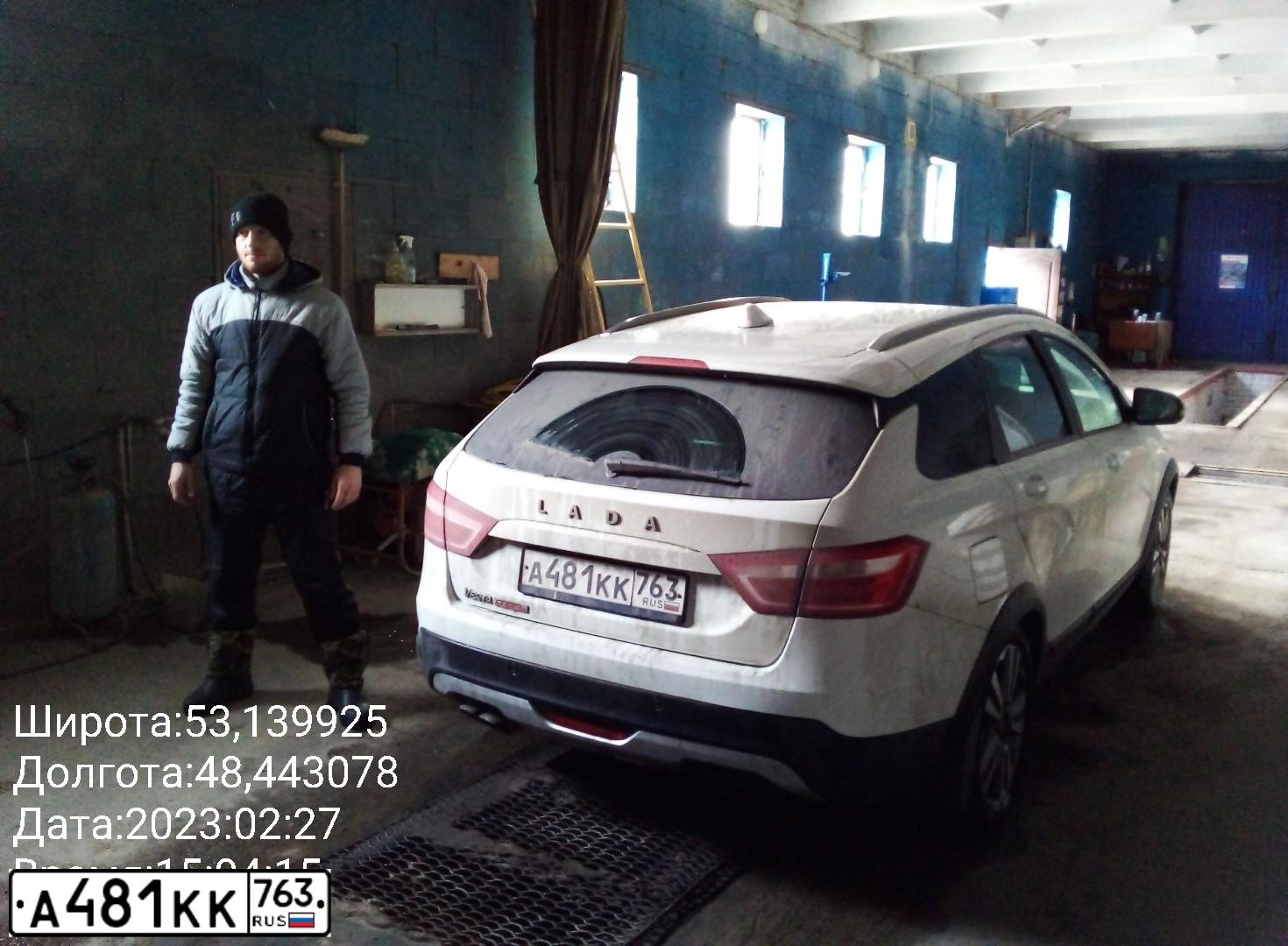 Фото автомобиля LADA VESTA, 2018 — госномер А481КК763. Цвет: Белый
