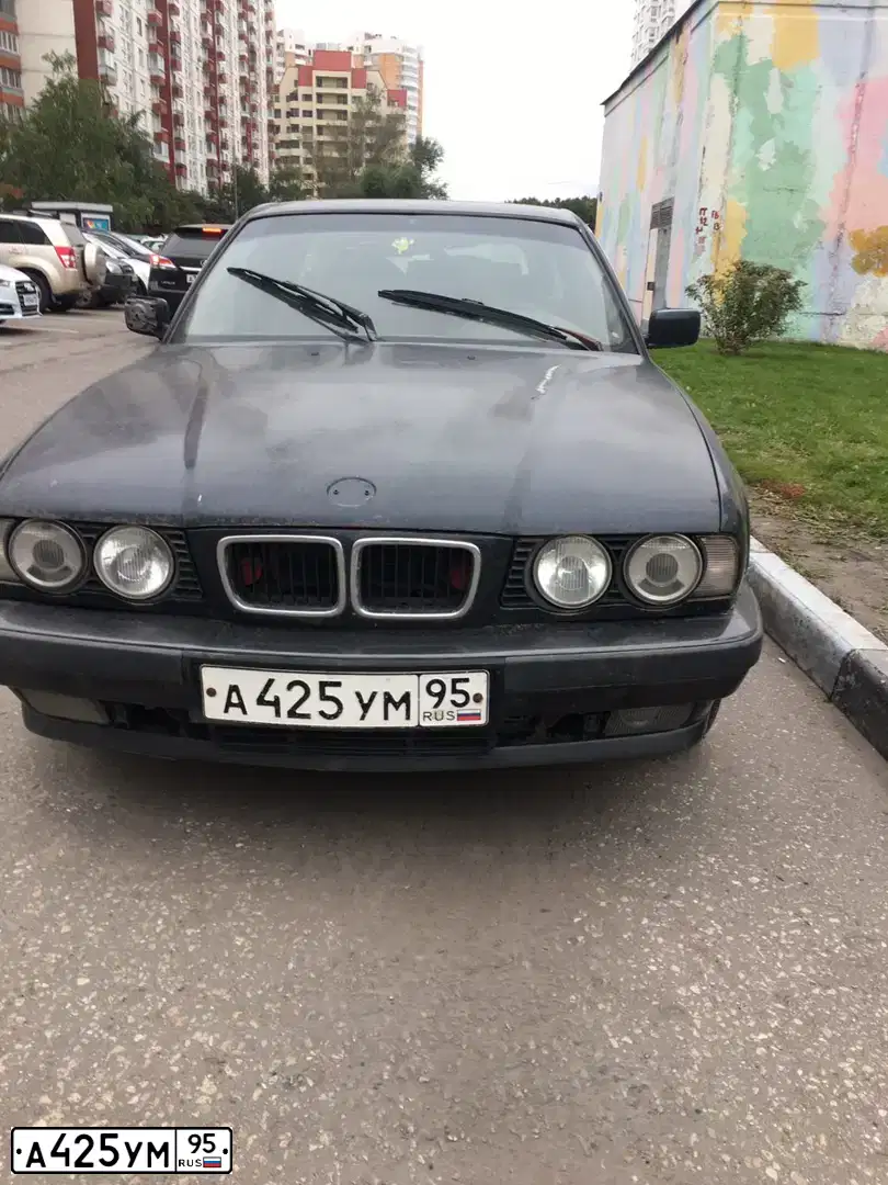 Фото автомобиля BMW SERIE 5, 1996 — госномер А348КО07. Цвет: ЧЕРНЫЙ
