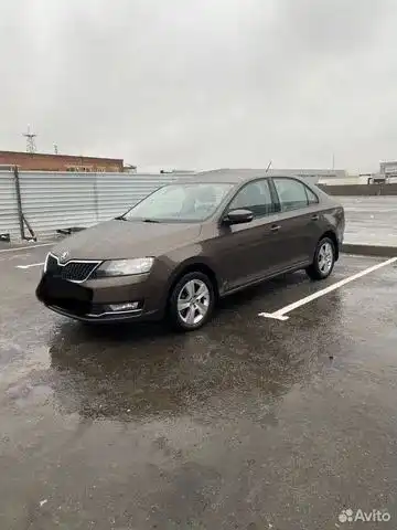Фото автомобиля SKODA RAPID, 2019 — госномер О634АС134. Цвет: Коричневый