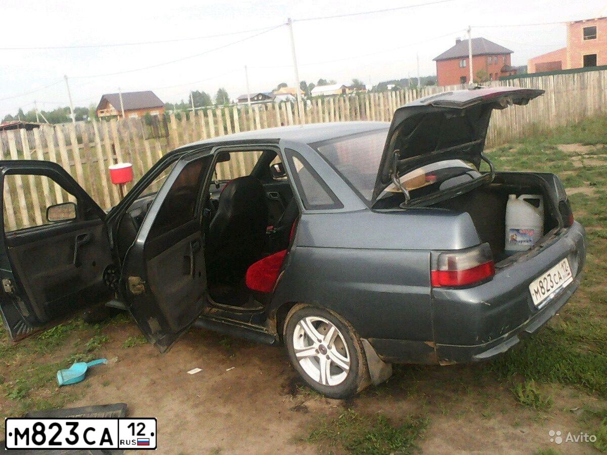 Фото автомобиля LADA 2110, 2000 — госномер Е820ХР12. Цвет: Серо-Синий