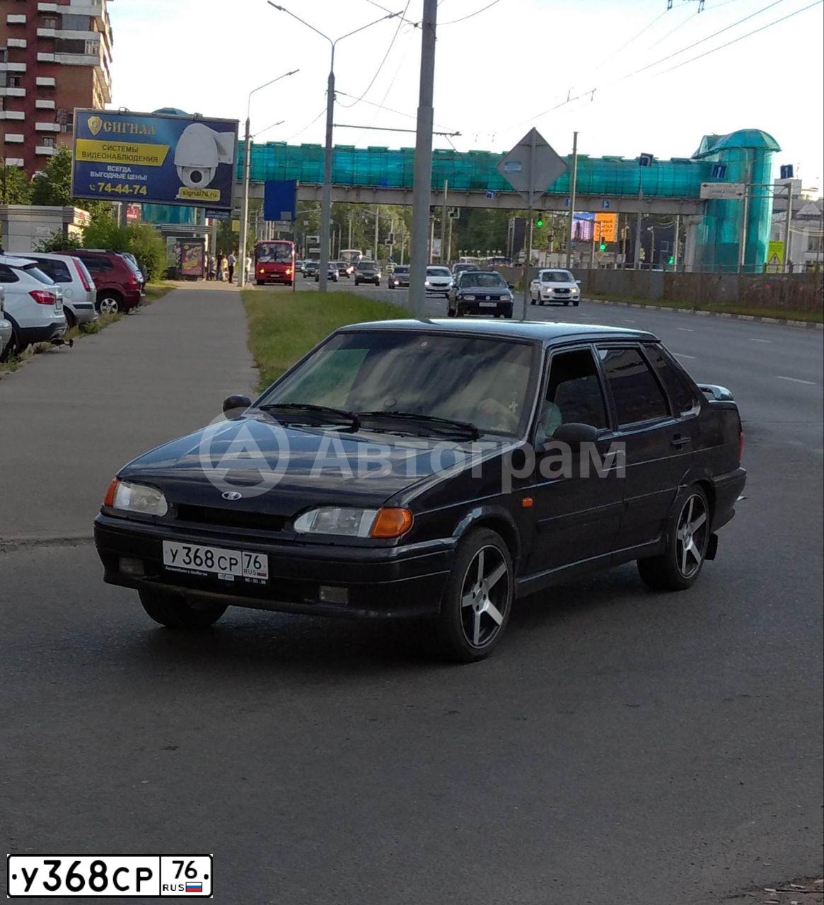 Фото автомобиля LADA 2115 SAMARA, 2011 — госномер К715СМ29. Цвет: ЧЕРНЫЙ