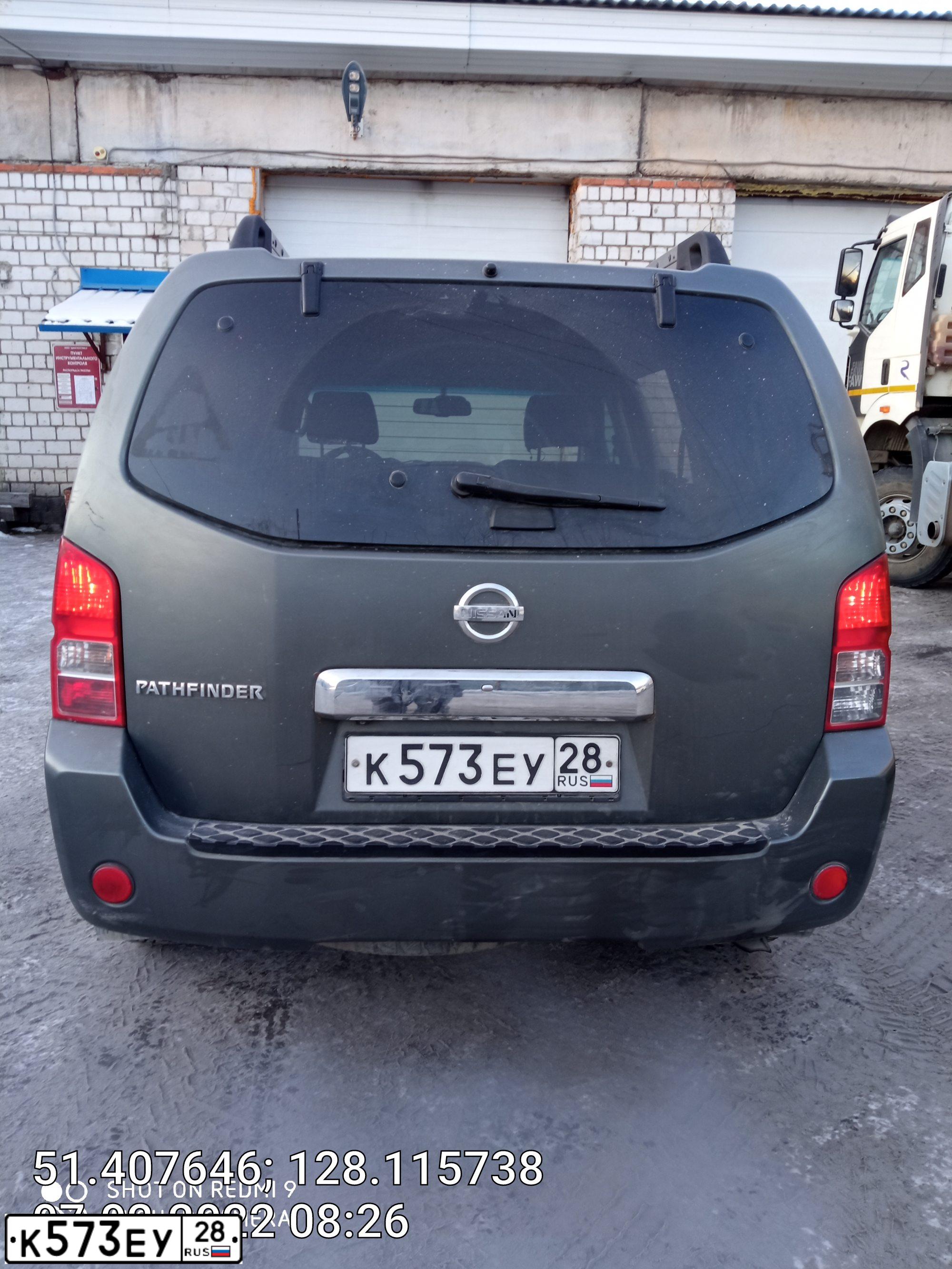 Фото автомобиля NISSAN PATHFINDER, 2005 — госномер У923ЕК323