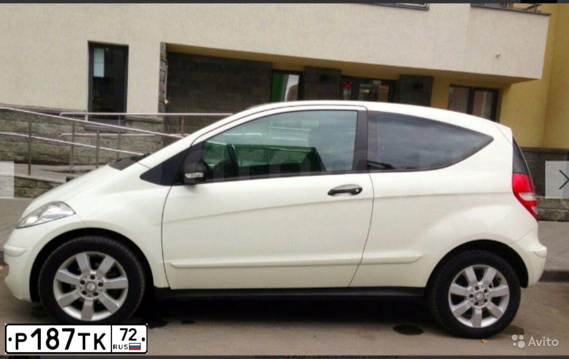 Фото автомобиля MERCEDES A-KLASSE, 2008 — госномер Р187ТК72. Цвет: БЕЛЫЙ