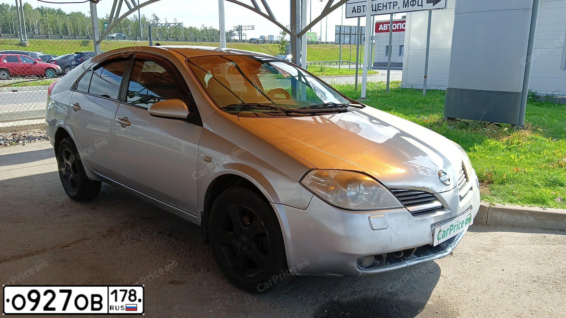 Фото автомобиля NISSAN PRIMERA, 2004 — госномер К770АХ147. Цвет: СЕРЕБРИСТЫЙ
