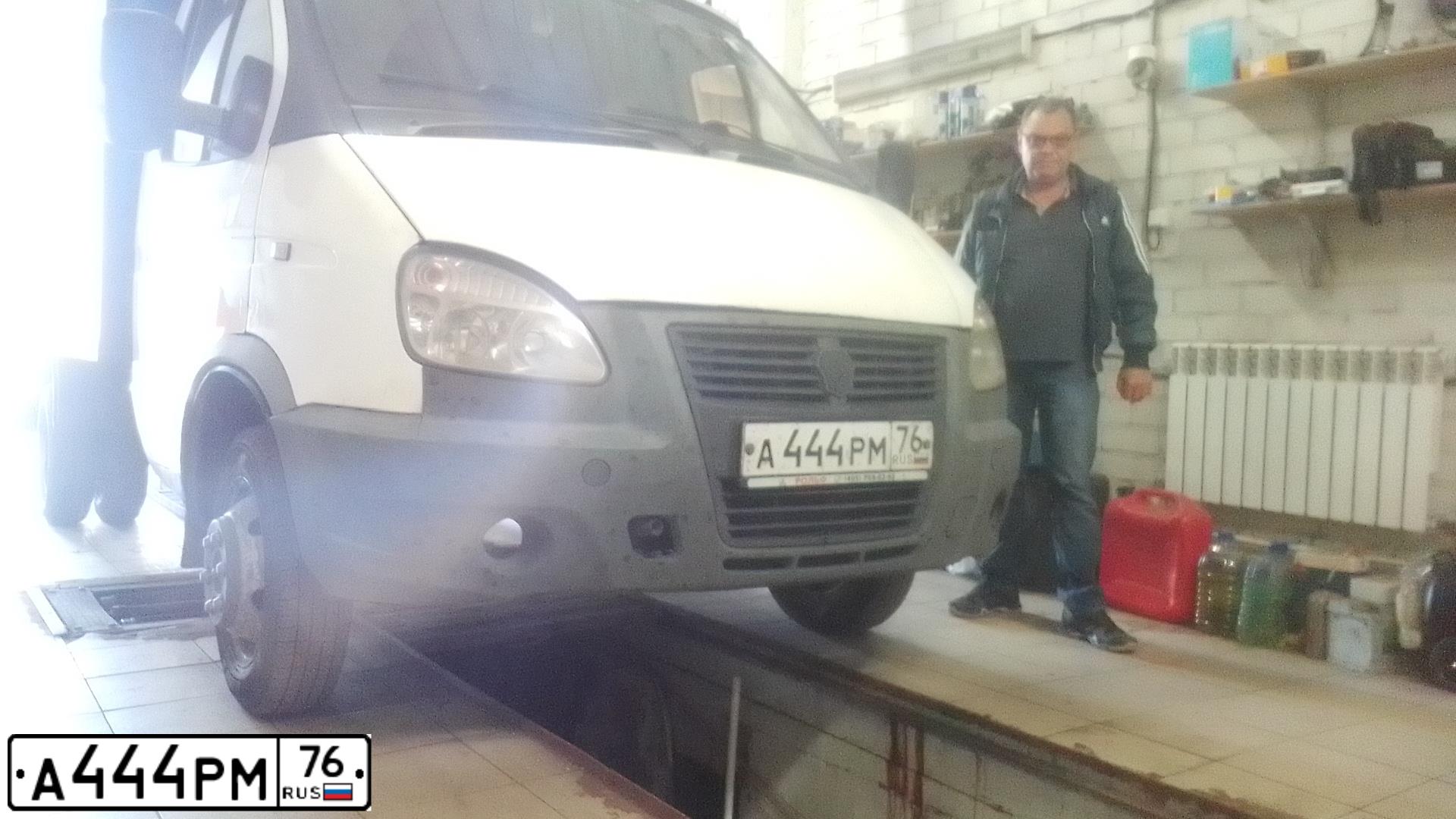 Фото автомобиля GAZ 3302 EL, 2010 — госномер А444РМ76. Цвет: БЕЛЫЙ