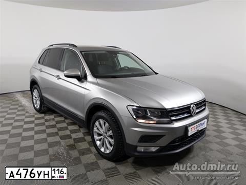 Фото автомобиля VOLKSWAGEN TIGUAN, 2017 — госномер К198ТХ716. Цвет: СЕРЕБРИСТЫЙ