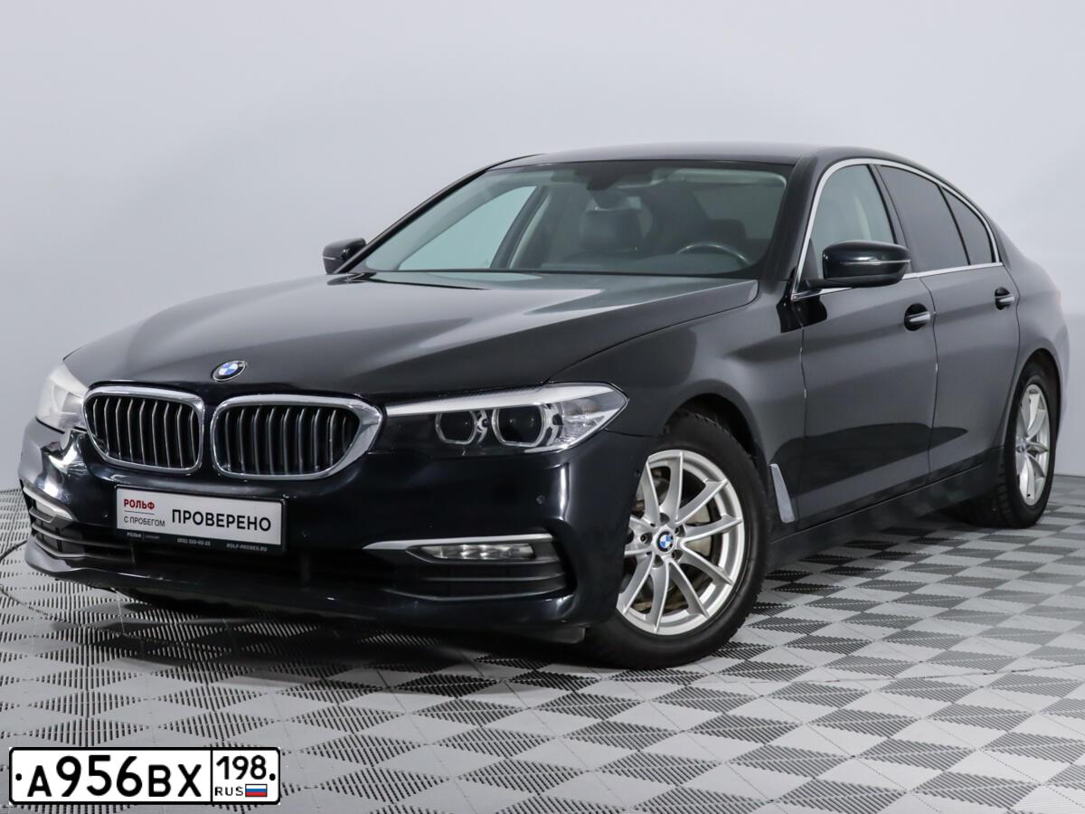 Фото автомобиля BMW SERIE 5, 2018 — госномер У994СТ198. Цвет: ЧЕРНЫЙ