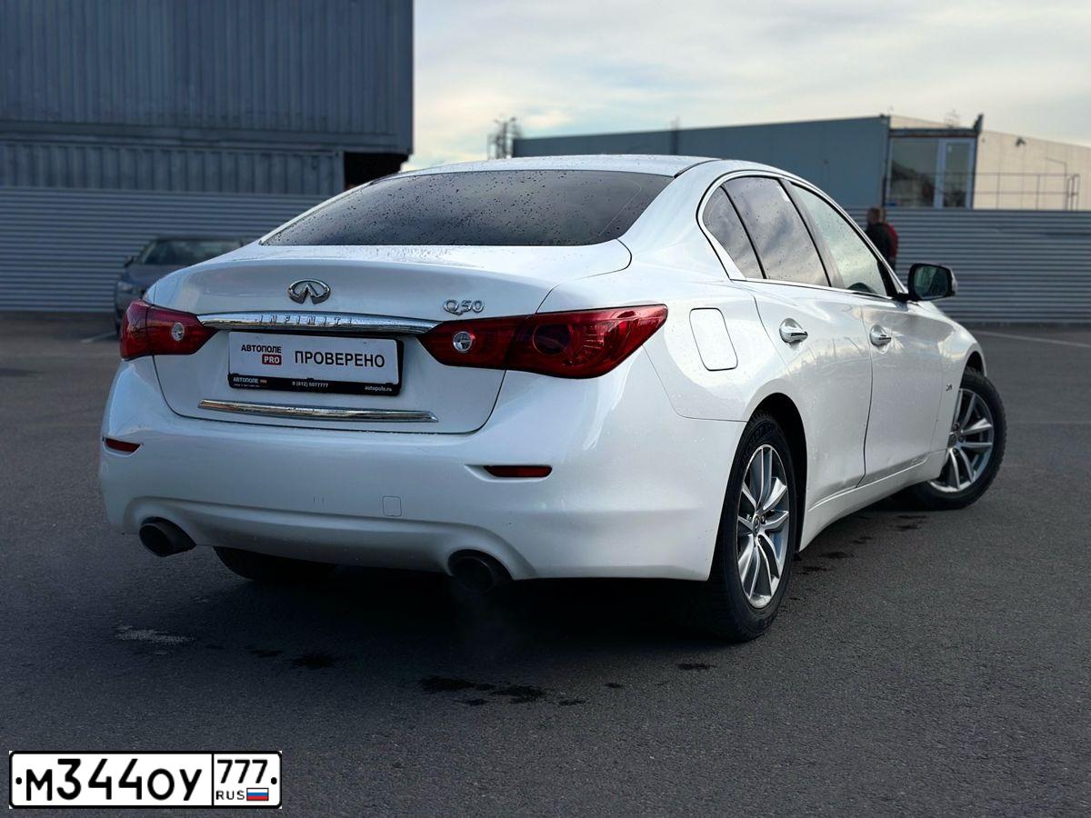 Фото автомобиля INFINITI Q60, 2015 — госномер Р304НР68. Цвет: Белый