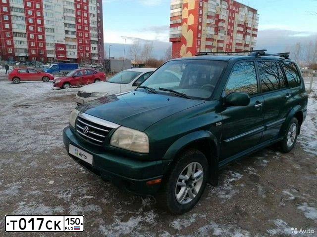 Фото автомобиля SUZUKI /GRAND/ VITARA, 2002 — госномер М679СР159. Цвет: Темно-зеленый