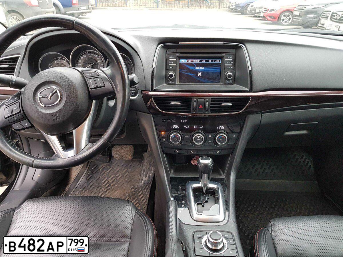 Фото автомобиля MAZDA 6, 2013 — госномер В190ЕО190. Цвет: ЧЕРНЫЙ