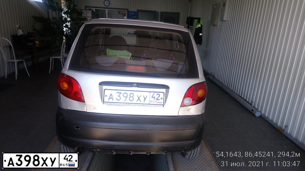 Фото автомобиля DAEWOO MATIZ, 2010 — госномер А398ХУ42. Цвет: ПЕРЛАМУТРОВО-СЕРЕБРИСТЫЙ