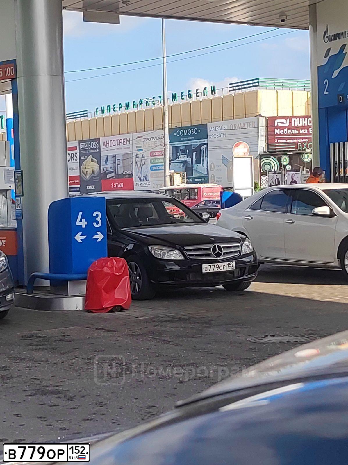 Фото автомобиля MERCEDES C-KLASSE, 2008 — госномер В779ОР152. Цвет: ЧЕРНЫЙ