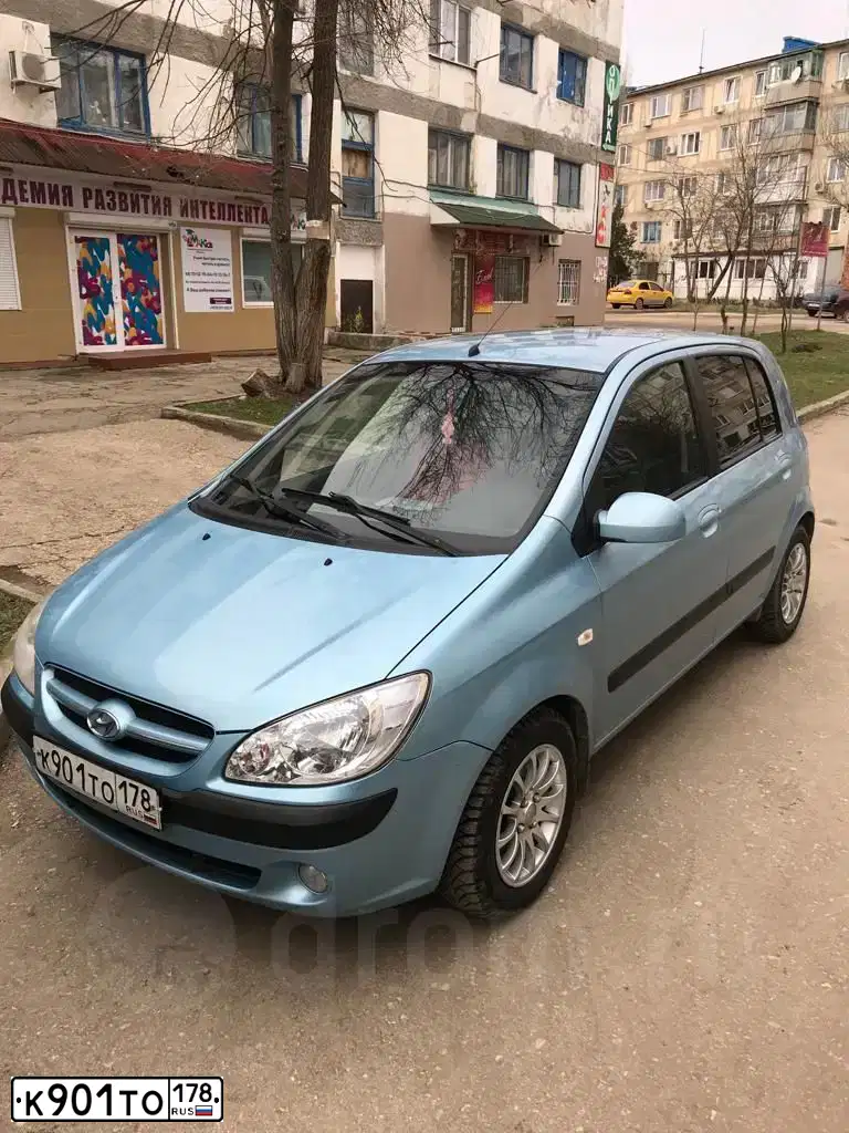 Фото автомобиля HYUNDAI GETZ, 2006 — госномер Е640ВЕ82. Цвет: ГОЛУБОЙ