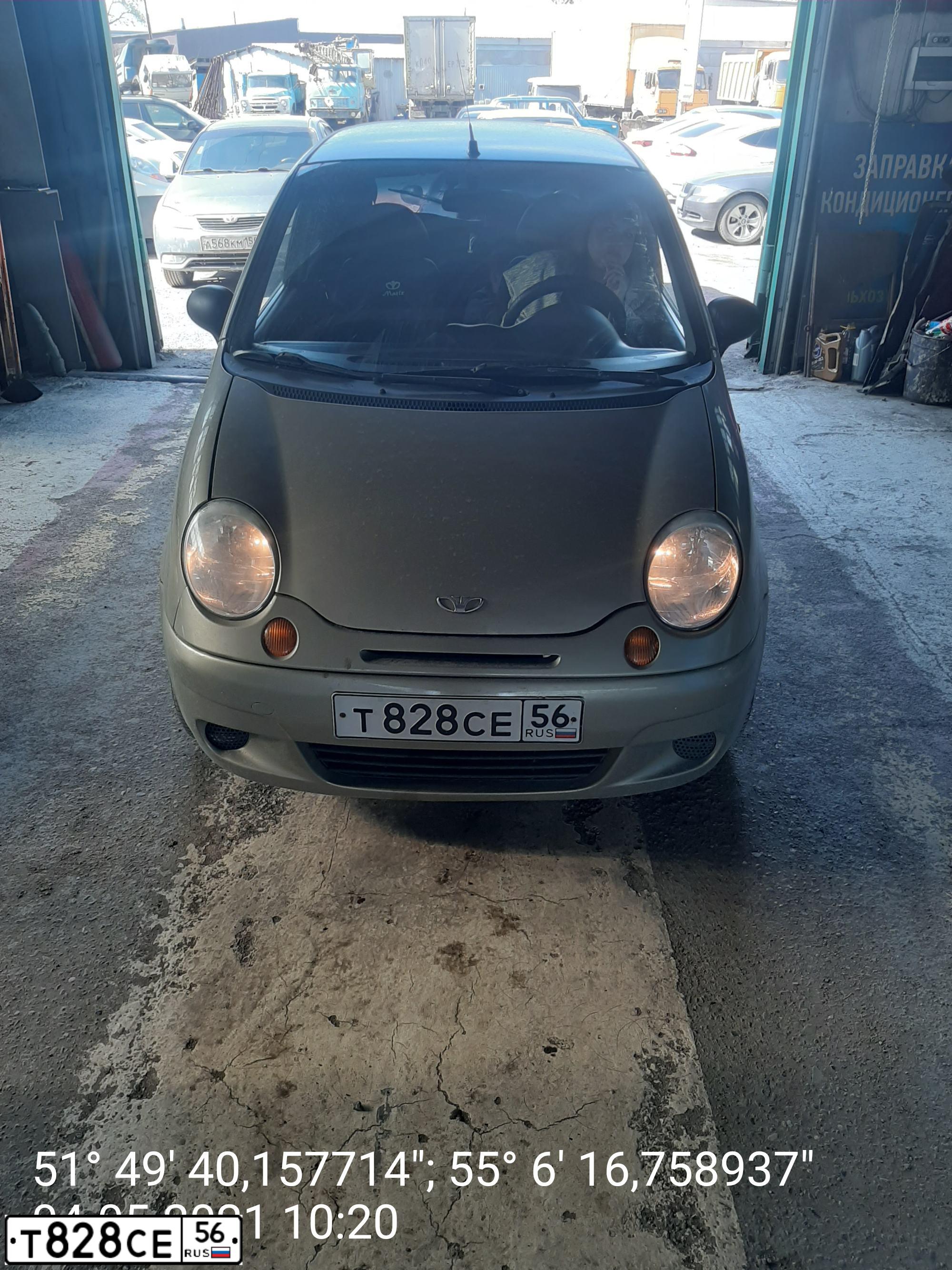 Фото автомобиля DAEWOO MATIZ, 2006 — госномер Т828СЕ56. Цвет: ЖЕЛТЫЙ (ПЕСОЧНЫЙ)
