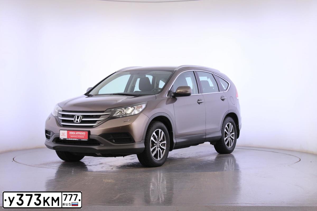 Фото автомобиля HONDA CR-V, 2014 — госномер Т484МХ790. Цвет: СЕРО-КОРИЧНЕВЫЙ