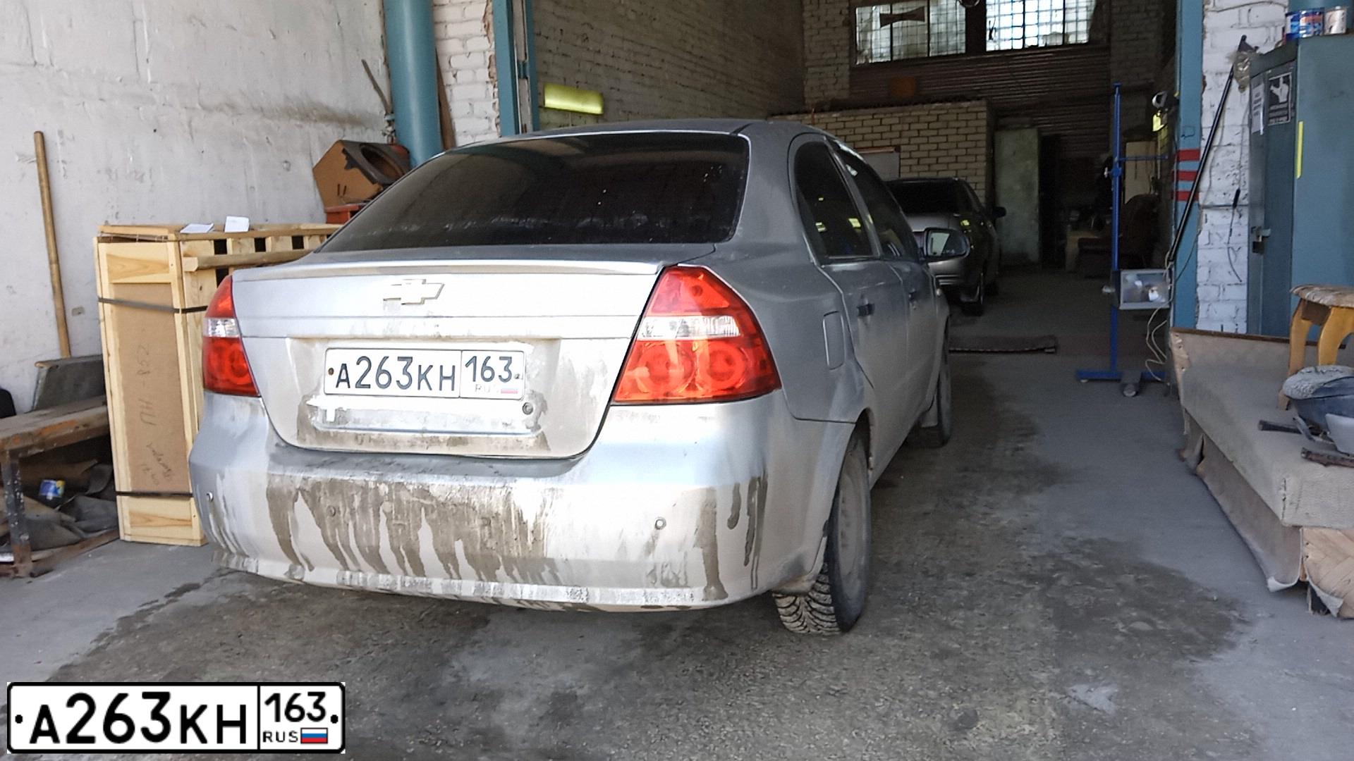 Фото автомобиля CHEVROLET AVEO, 2008 — госномер А263КН163. Цвет: Серебристый
