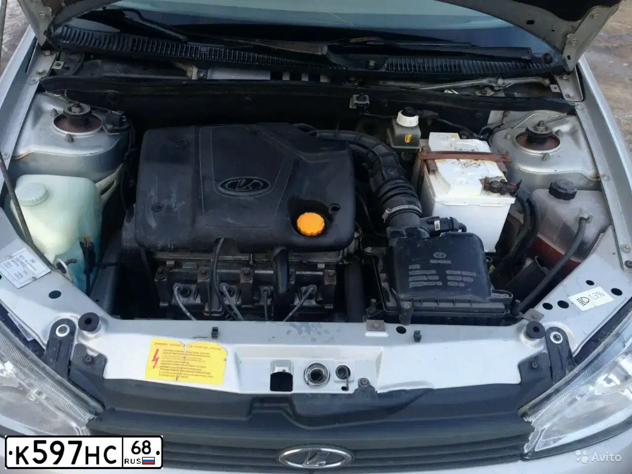 Фото автомобиля LADA 1118 KALINA, 2008 — госномер О154ВТ68. Цвет: Серебристый