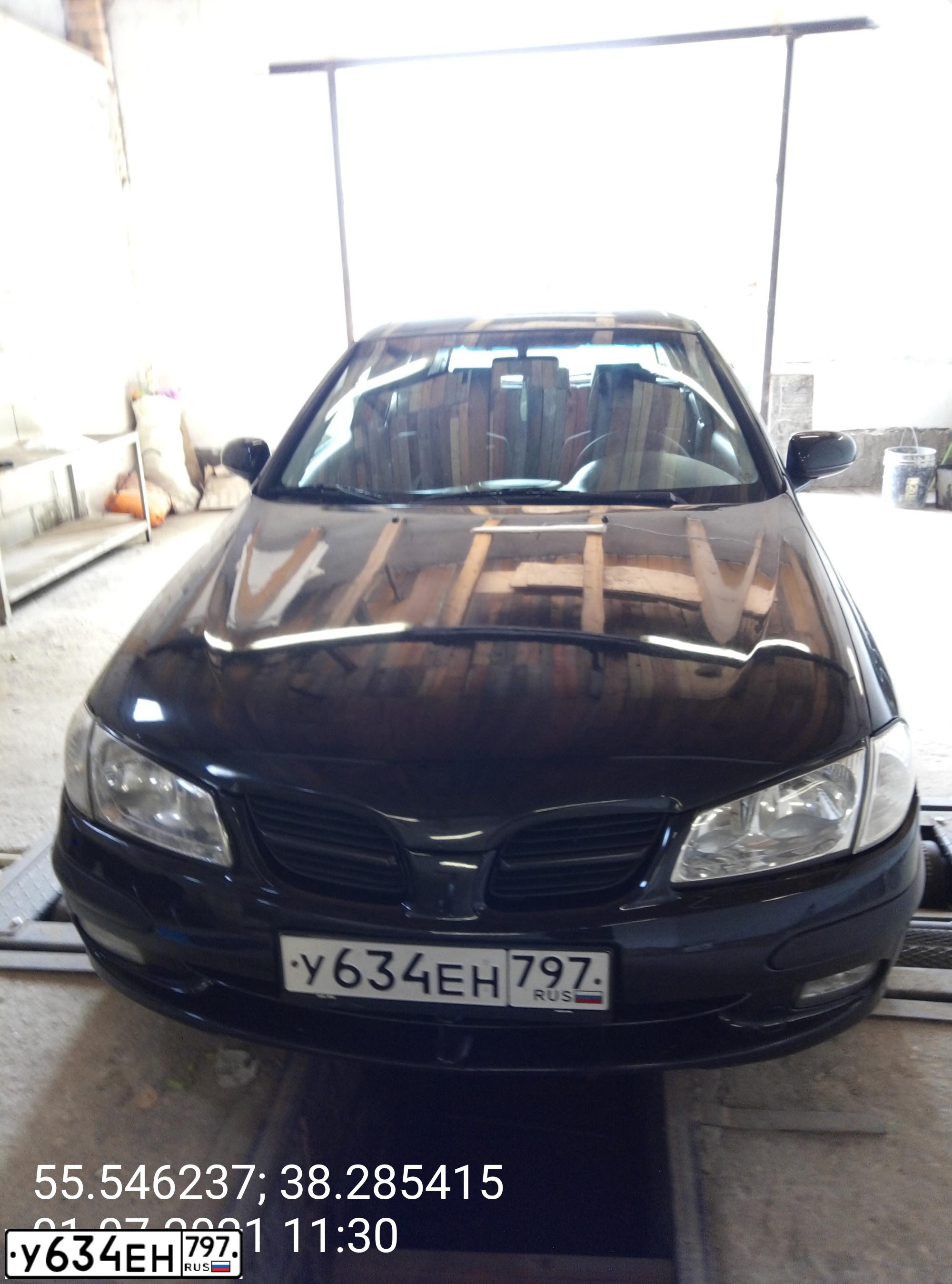 Фото автомобиля NISSAN ALMERA, 2000 — госномер Е275УВ33. Цвет: ЧЕРНЫЙ