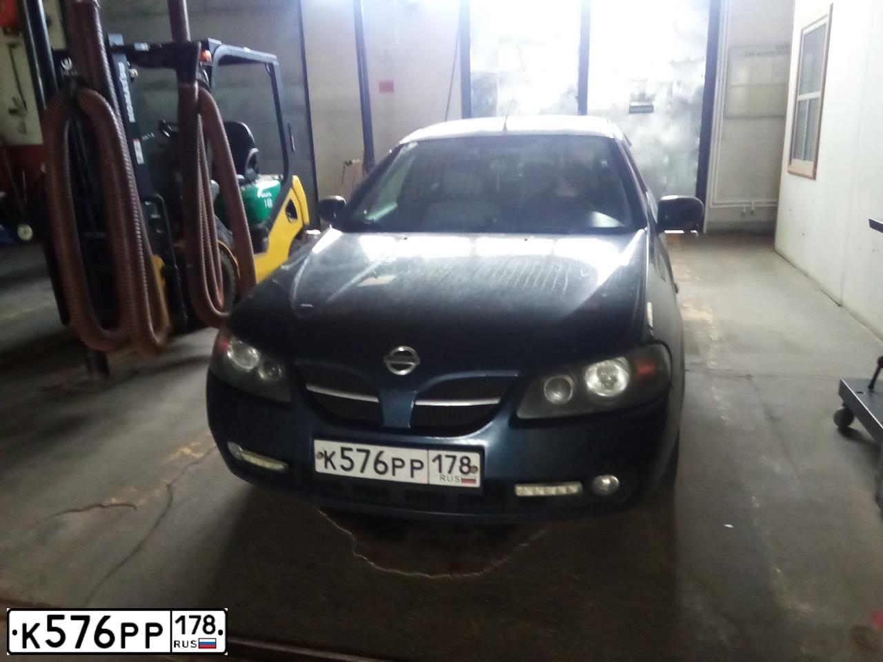Фото автомобиля NISSAN ALMERA, 2005 — госномер К596МН98. Цвет: ТЕМНО-СИНИЙ