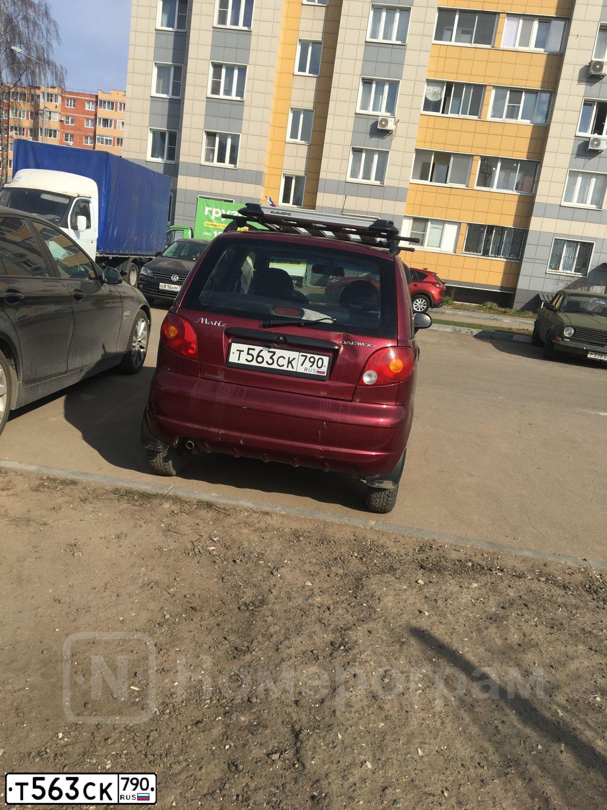 Фото автомобиля DAEWOO MATIZ, 2006 — госномер К816ТХ48. Цвет: Красный