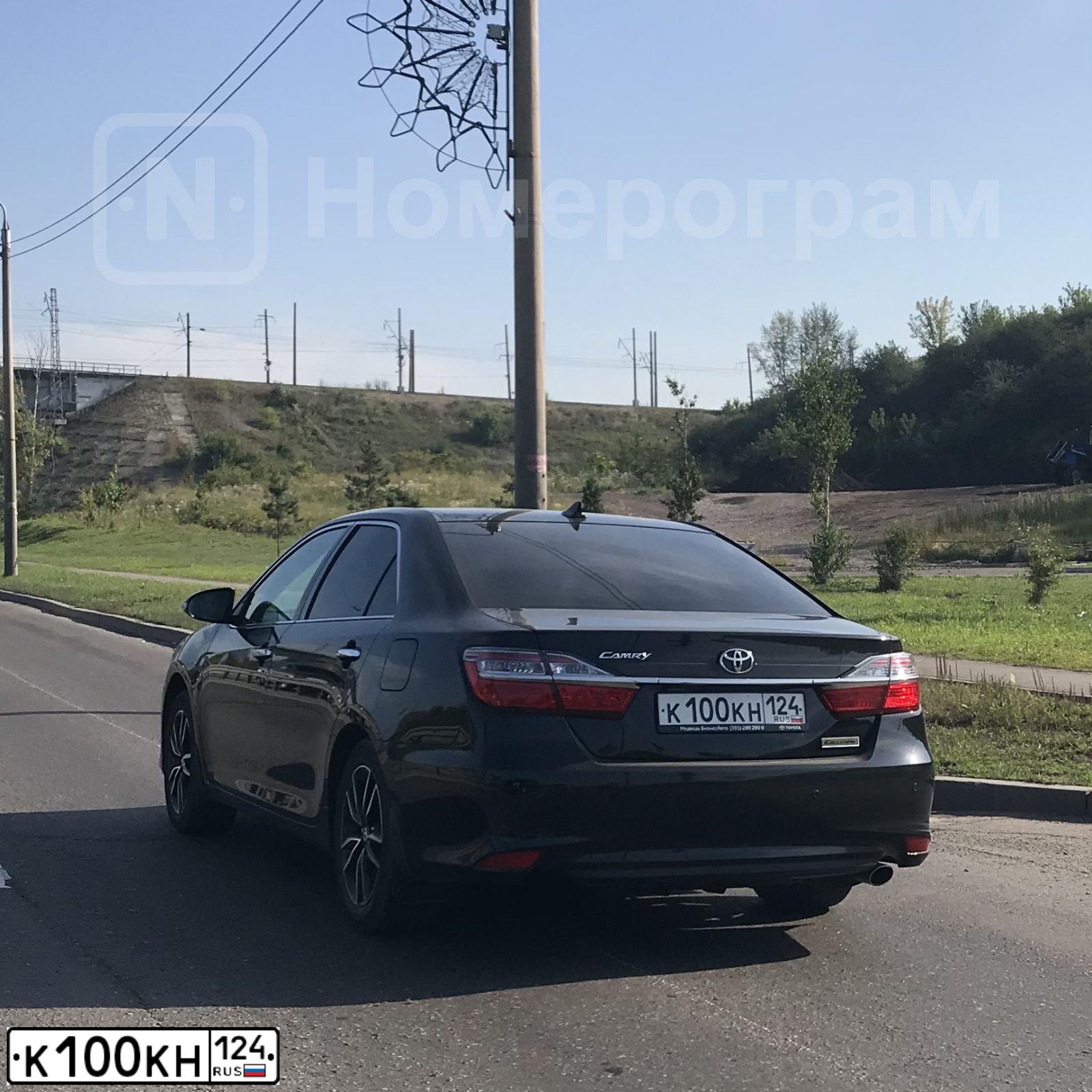 Фото автомобиля LADA 2170 PRIORA, 2013 — госномер К100КН124. Цвет: Сине-Черный