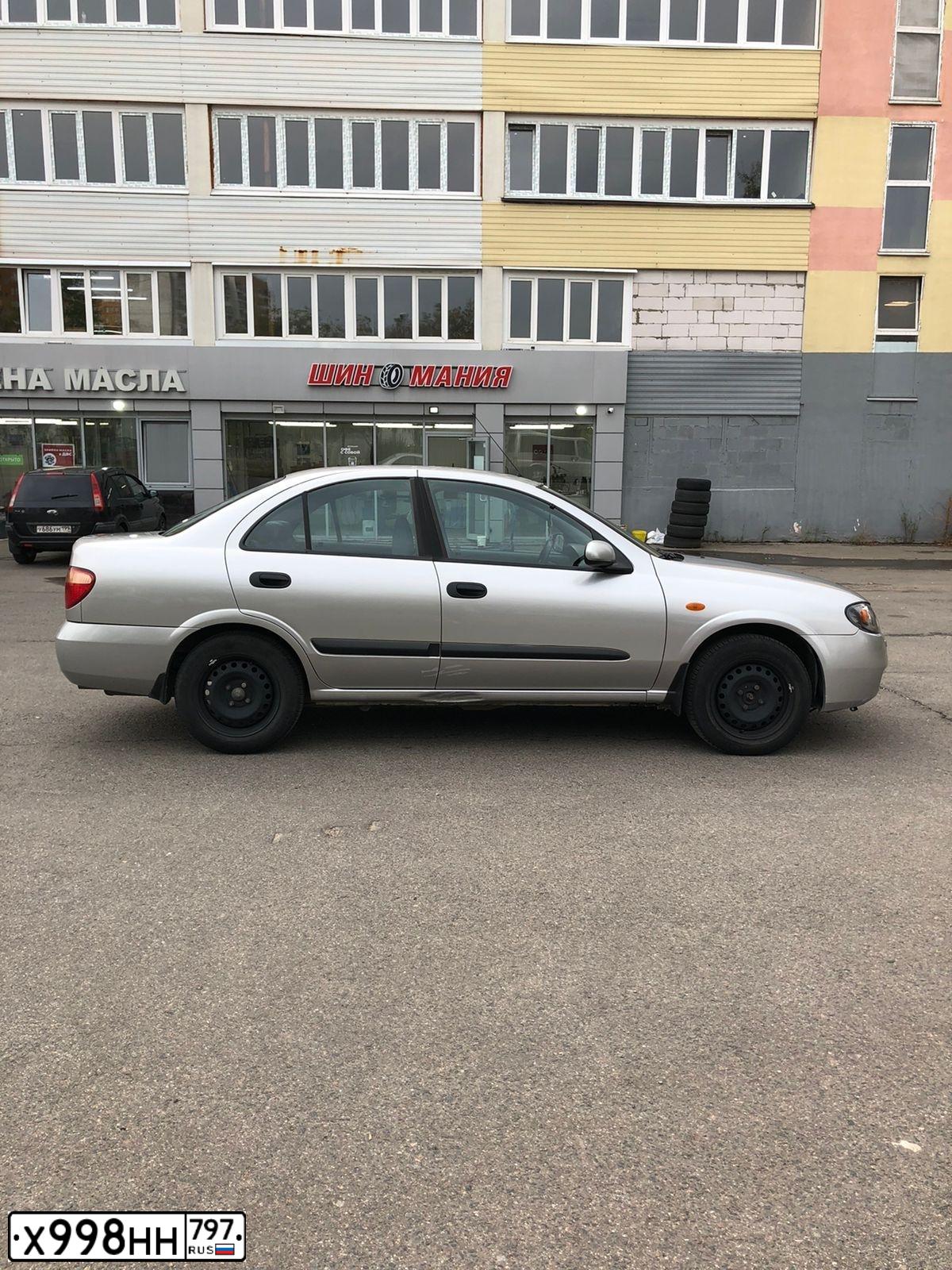 Фото автомобиля NISSAN ALMERA, 2004 — госномер Х998НН797. Цвет: СЕРЕБРИСТЫЙ