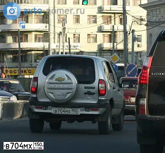 Фото автомобиля CHEVROLET NIVA, 2004 — госномер О085АН71. Цвет: Светло-серебристый металик