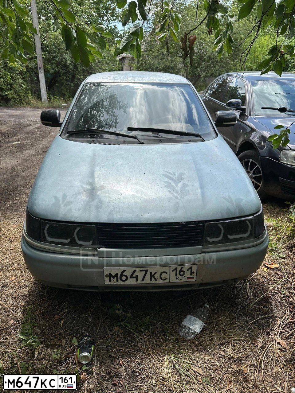 Фото автомобиля LADA 2110, 2001 — госномер М647КС161. Цвет: СЕРЕБРИСТО СЕРО-ЗЕЛЕНЫЙ