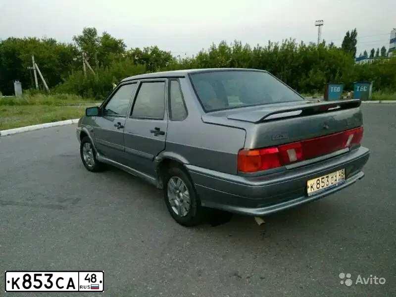 Фото автомобиля LADA 2115 SAMARA, 2008 — госномер О786АТ48. Цвет: СЕРО-ЗЕЛЕНЫЙ