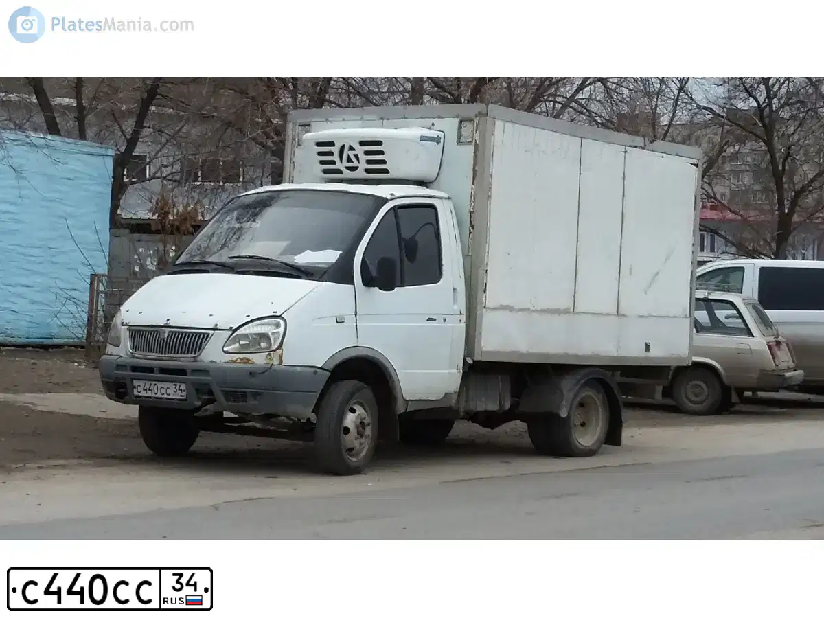 Фото автомобиля GAZ 3302 EL, 2003 — госномер С440СС34. Цвет: Белый