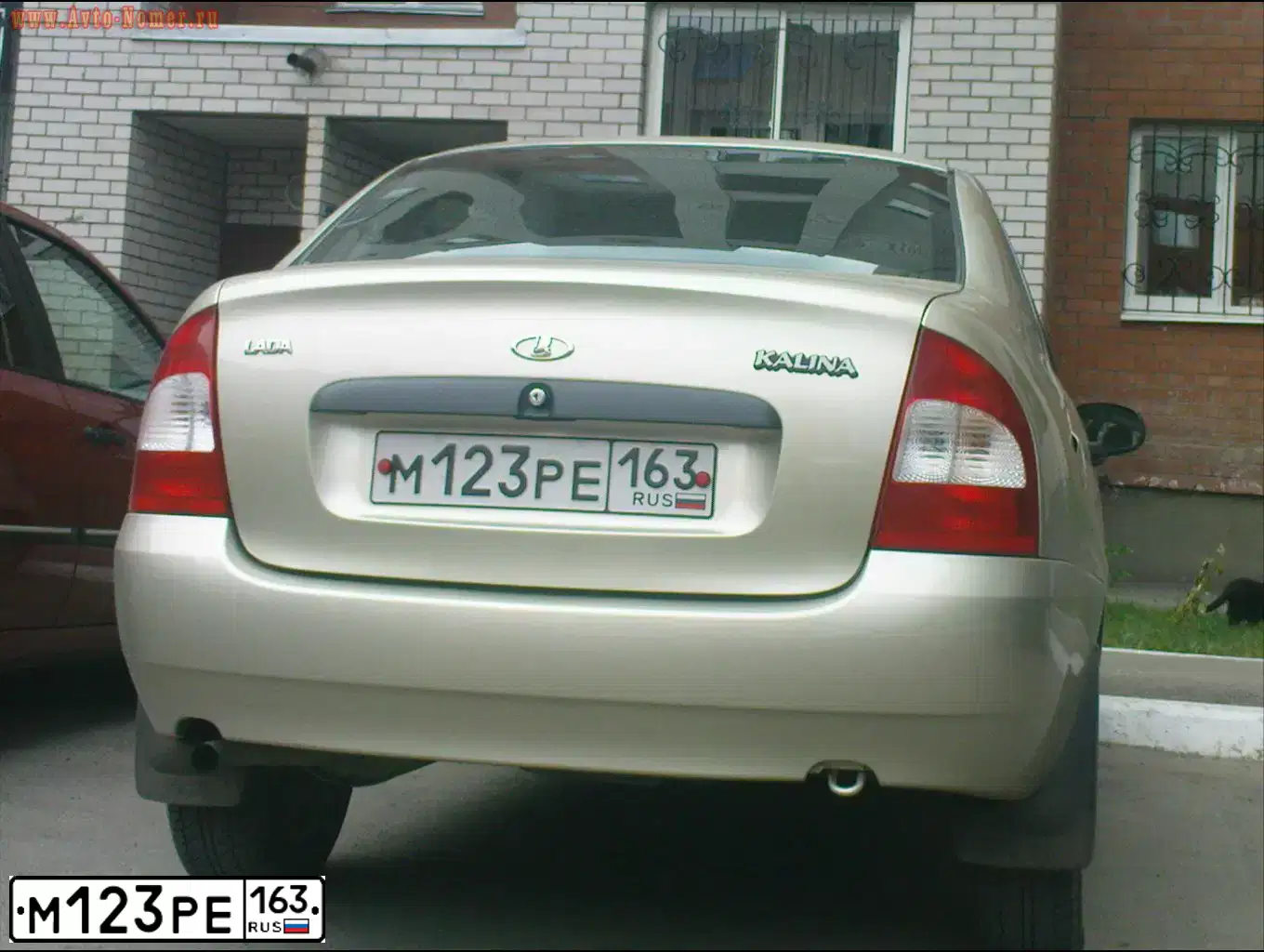 Фото автомобиля LADA 1118 KALINA, 2009 — госномер М123РЕ163. Цвет: БЕЛО-ЖЕЛТЫЙ ПЕРЛАМУТРОВЫЙ