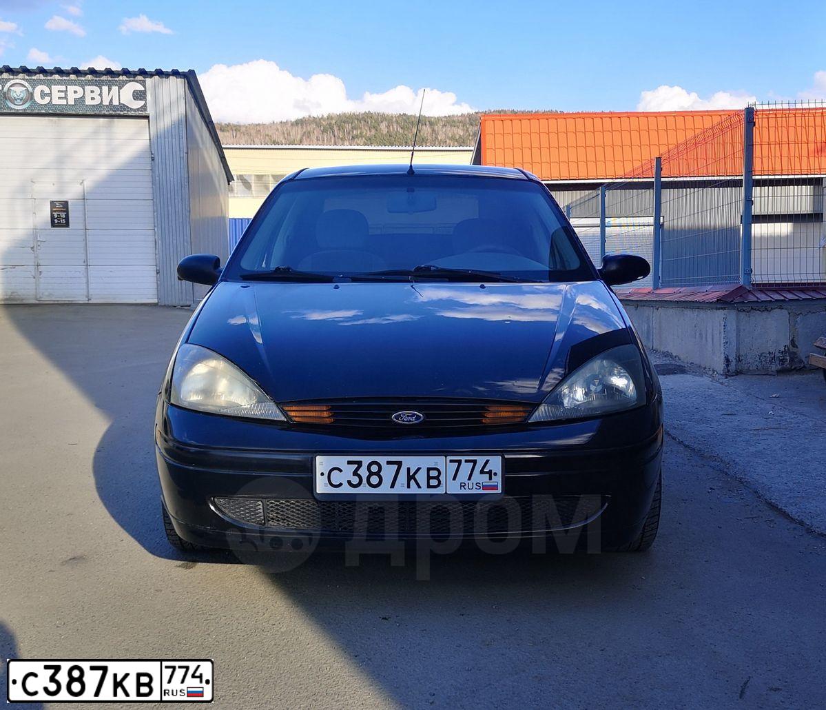 Фото автомобиля FORD FOCUS, 2003 — госномер С387КВ774. Цвет: ЧЕРНЫЙ