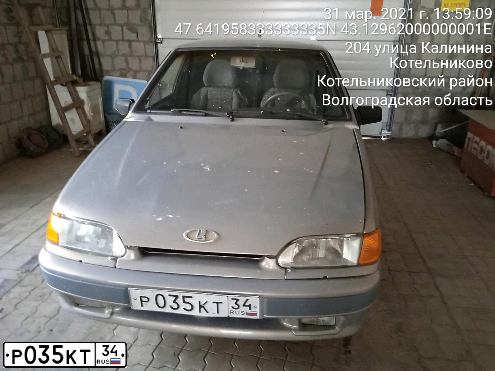 Фото автомобиля LADA 2115 SAMARA, 2007 — госномер Р035КТ34. Цвет: СЕРО БЕЖЕВЫЙ