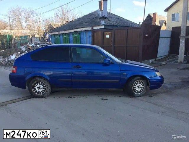 Фото автомобиля LADA 2112, 2007 — госномер М247КО761. Цвет: синий