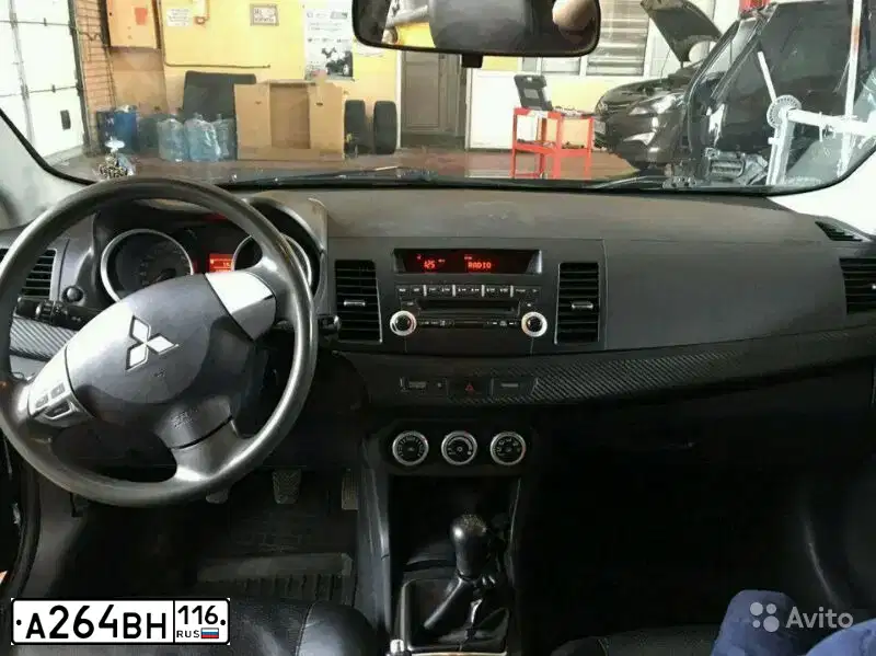 Фото автомобиля MITSUBISHI LANCER, 2008 — госномер А671РК73. Цвет: ЧЕРНЫЙ