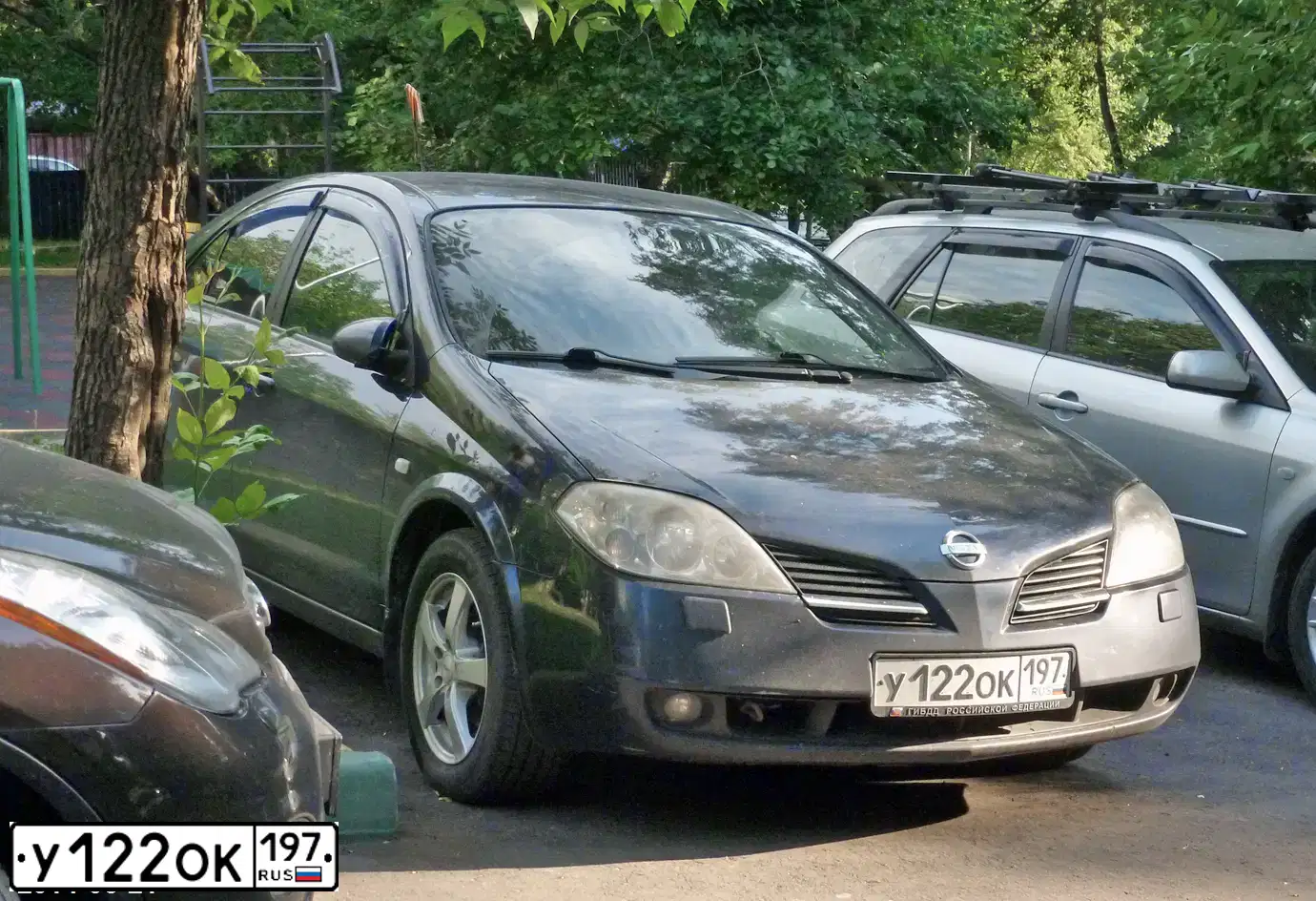 Фото автомобиля NISSAN PRIMERA, 2005 — госномер Х651ТС797. Цвет: СИНИЙ ТЕМНЫЙ